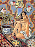Henri Matisse Figure On An Ornamental Background A4 Photo Print