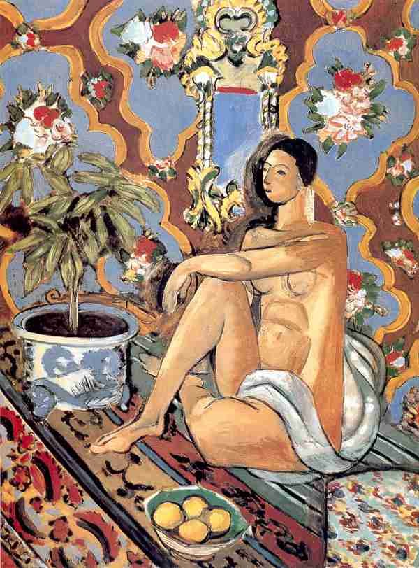 Henri Matisse Figure On An Ornamental Background A4 Photo Print