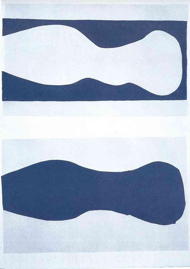 Henri Matisse Forms White Torso And Blue Torso Jazz A4 Photo Print