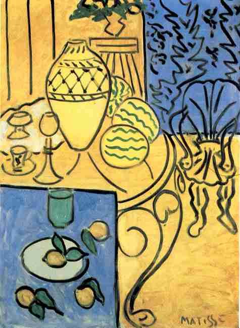 Henri Matisse Interior In Yellow A4 Photo Print
