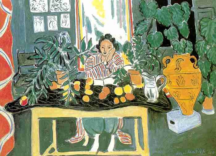 Henri Matisse Interior With An Etruscan Vase A4 Photo Print
