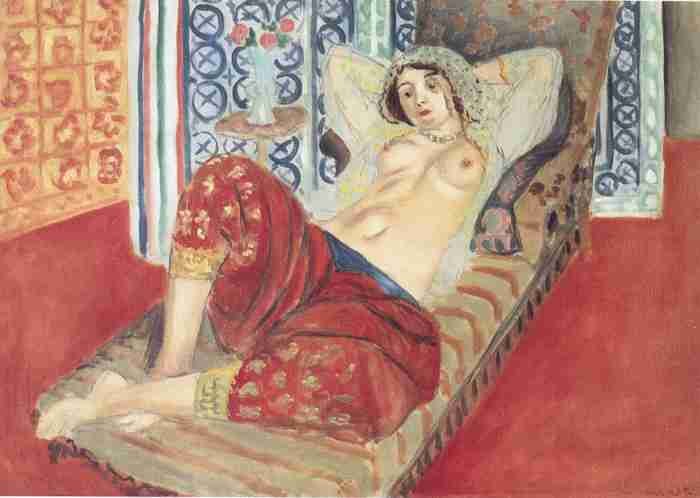 Henri Matisse Odalisque With Red Pants A4 Photo Print