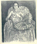 Henri Matisse Odalisque With Striped Pants Sketch A4 Photo Print A4 Photo Print