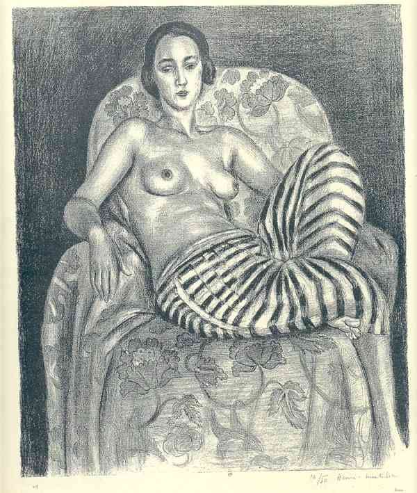 Henri Matisse Odalisque With Striped Pants Sketch A4 Photo Print A4 Photo Print