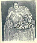 Henri Matisse Odalisque With Striped Pants Sketch A4 Photo Print
