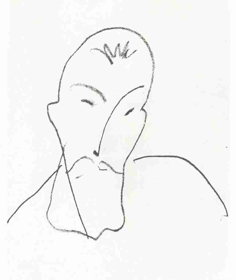 Henri Matisse Portrait Of John Antoine Nau Sketch A4 Photo Print