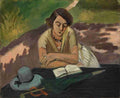 Henri Matisse Reading Woman With Parasol A4 Photo Print