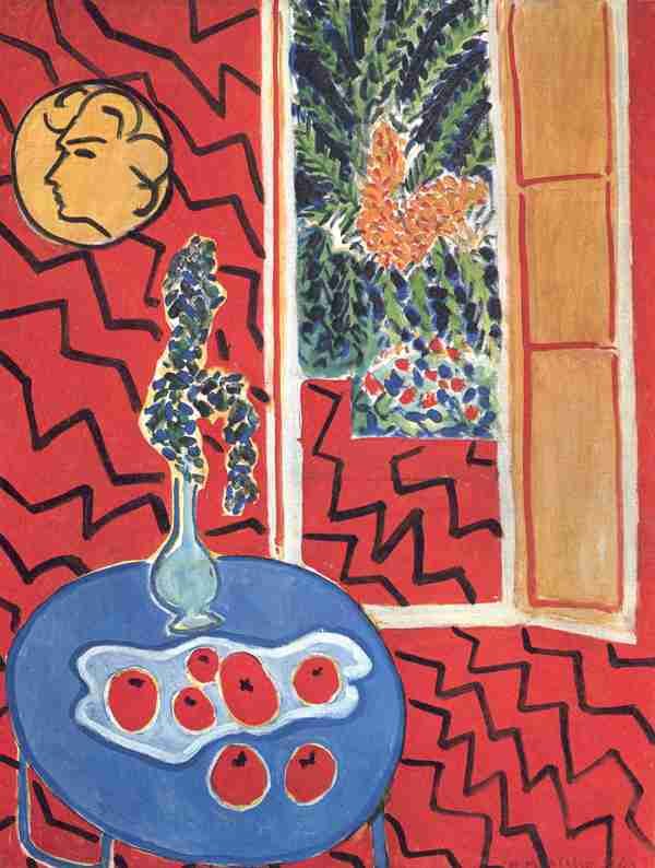 Henri Matisse Red Interior, Still On A Blue Table A4 Photo Print