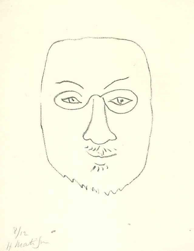 Henri Matisse Self Portrait 1945 Sketch A4 Photo Print A4 Photo Print