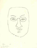 Henri Matisse Self Portrait 1945 Sketch A4 Photo Print
