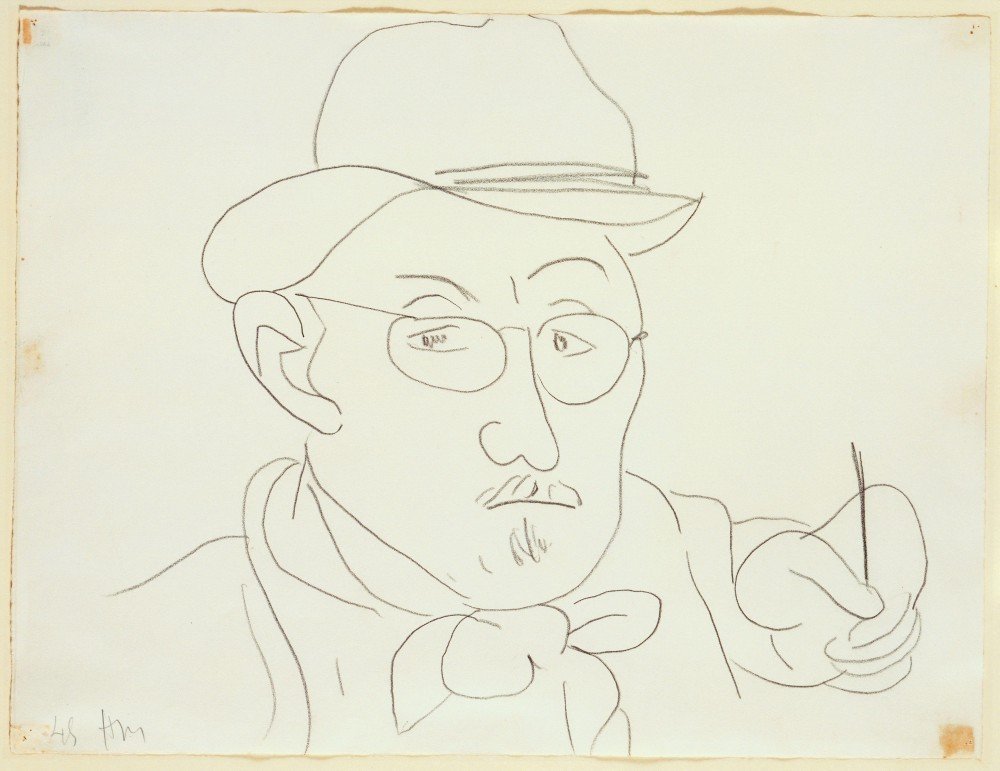 Henri Matisse Self Portrait 1948 A4 Photo Print