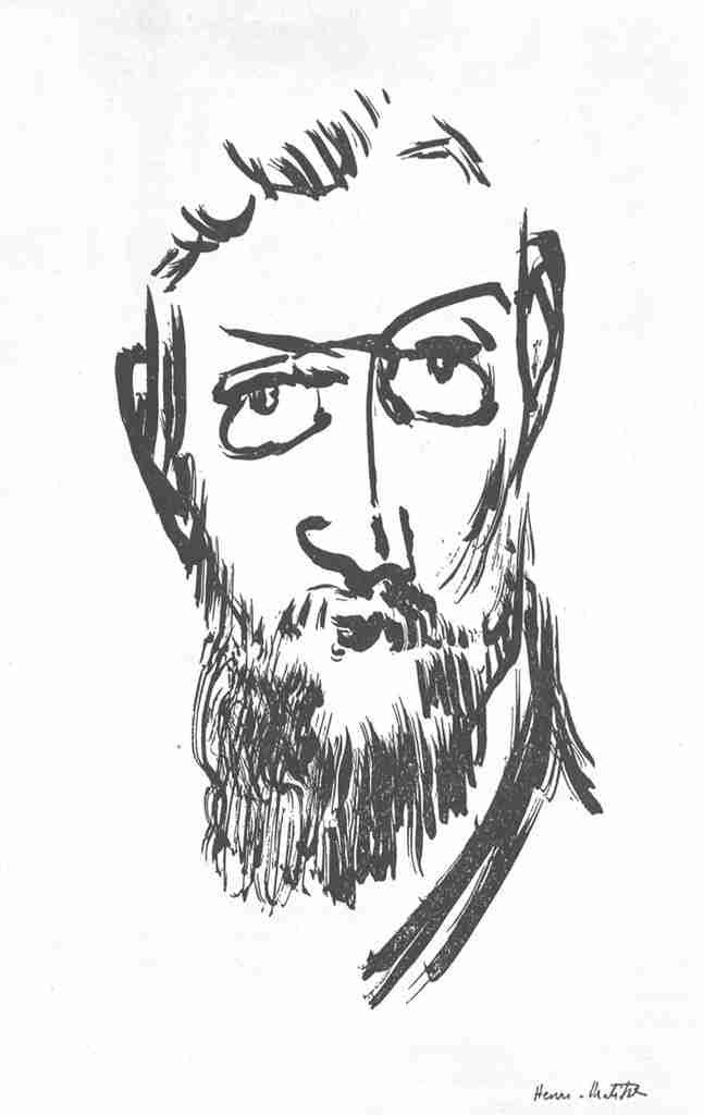 Henri Matisse Self Portrait Ink A4 Photo Print