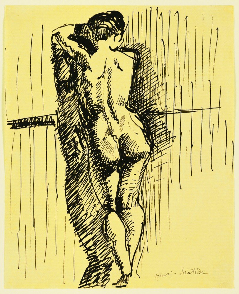 Henri Matisse Standing Woman Seen From Behind A4 Photo Print
