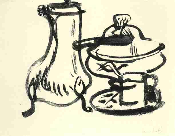 Henri Matisse Still Life Ink A4 Photo Print