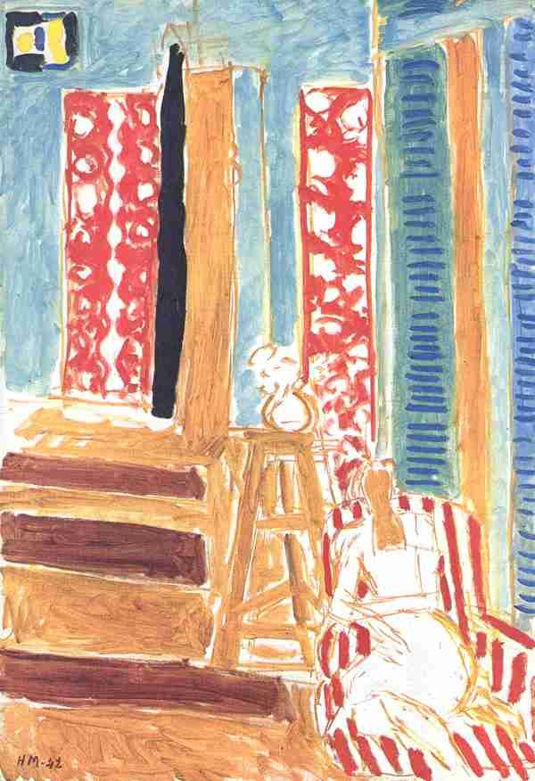 Henri Matisse Sunlit Interior A4 Photo Print