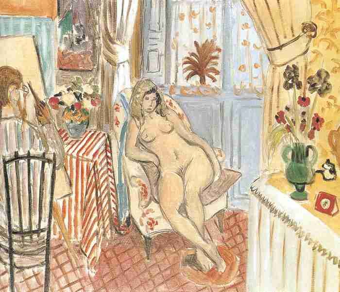 Henri Matisse The Artist And His Model A4 Photo Print