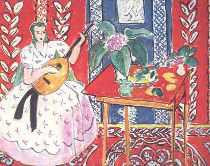 Henri Matisse The Lute A4 Photo Print