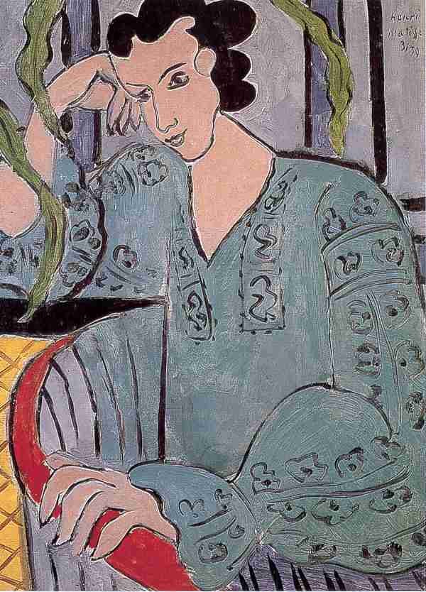 Henri Matisse The Romanian Green Bluse A4 Photo Print
