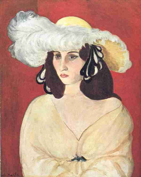 Henri Matisse The White Feather A4 Photo Print