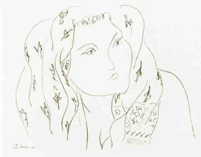 Henri Matisse Variations Of L Series Sketch A4 Photo Print
