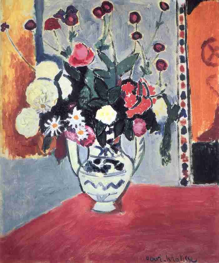 Henri Matisse Vase With Flowers A4 Photo Print