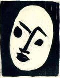Henri Matisse White Mask On A Dark Background Sketch A4 Photo Print A4 Photo Print