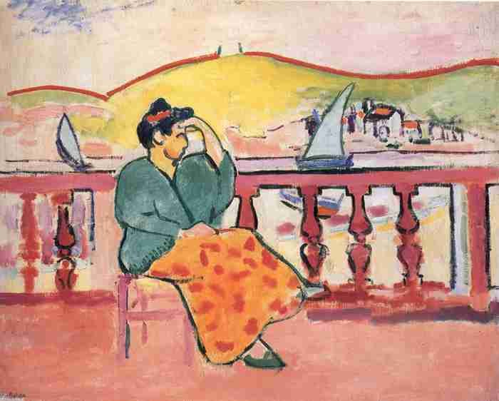 Henri Matisse Woman On A Terrace A4 Photo Print
