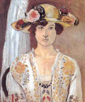 Henri Matisse Woman With A Flowered Hat A4 Photo Print