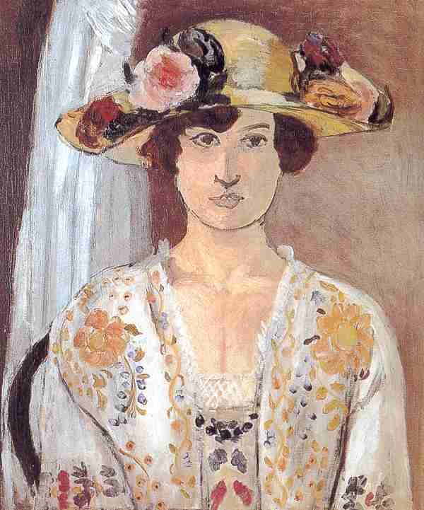 Henri Matisse Woman With A Flowered Hat A4 Photo Print