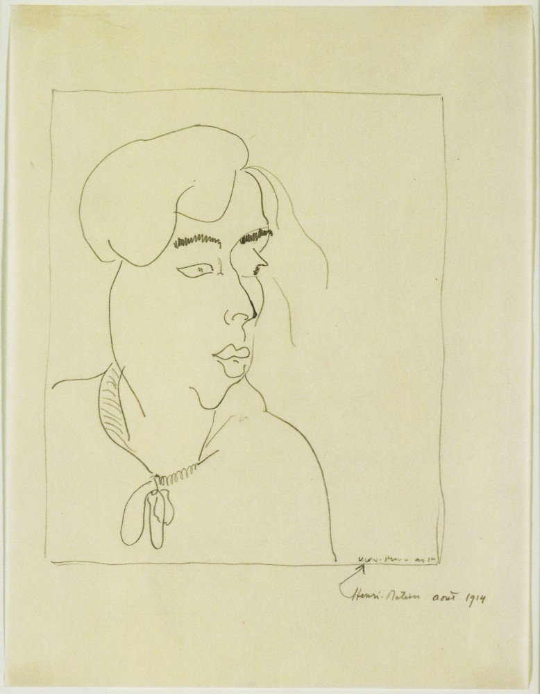 Henri Matisse Yvonne Landsberg A4 Photo Print