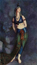 Henri Robert 1865 1929 The International Studio 1922 Ruth St Denis in the Peacock Dance A4 Photo Print