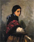 Henri Robert Spanish Girl A4 Photo Print