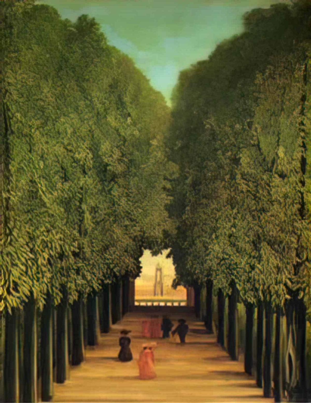 Henri Rousseau alleyway in the park of saint cloud 1908 Art A4 Photo Print
