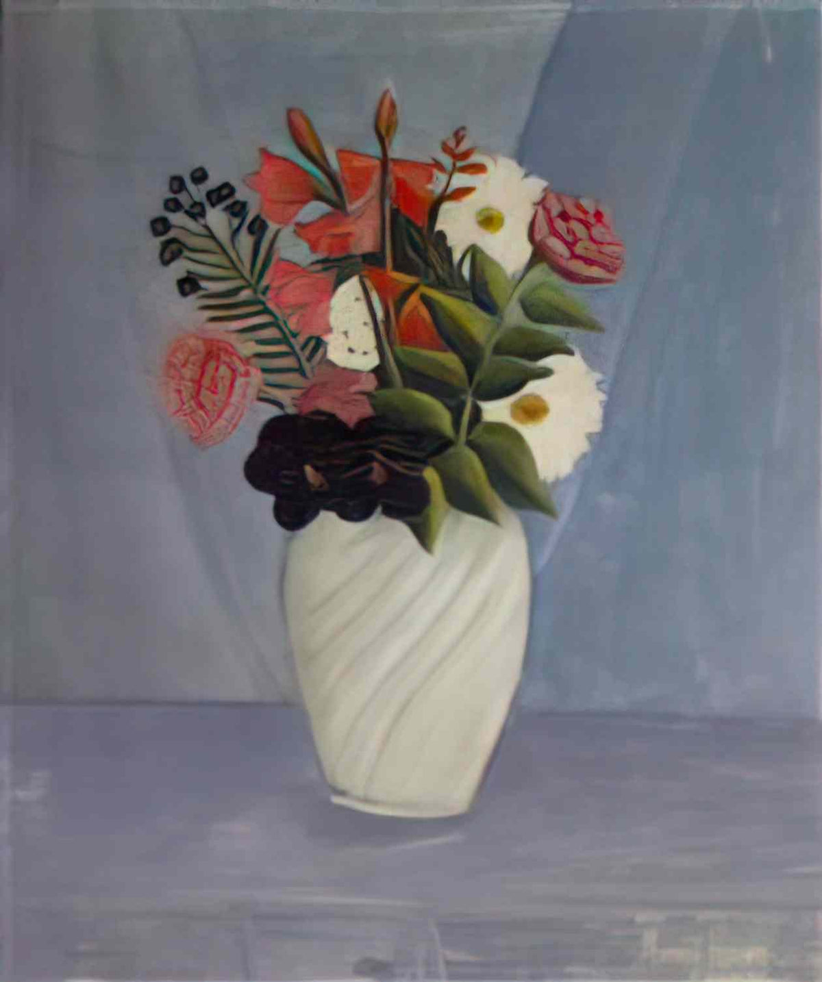 Henri Rousseau bouquet of flowers 1910 Art A4 Photo Print