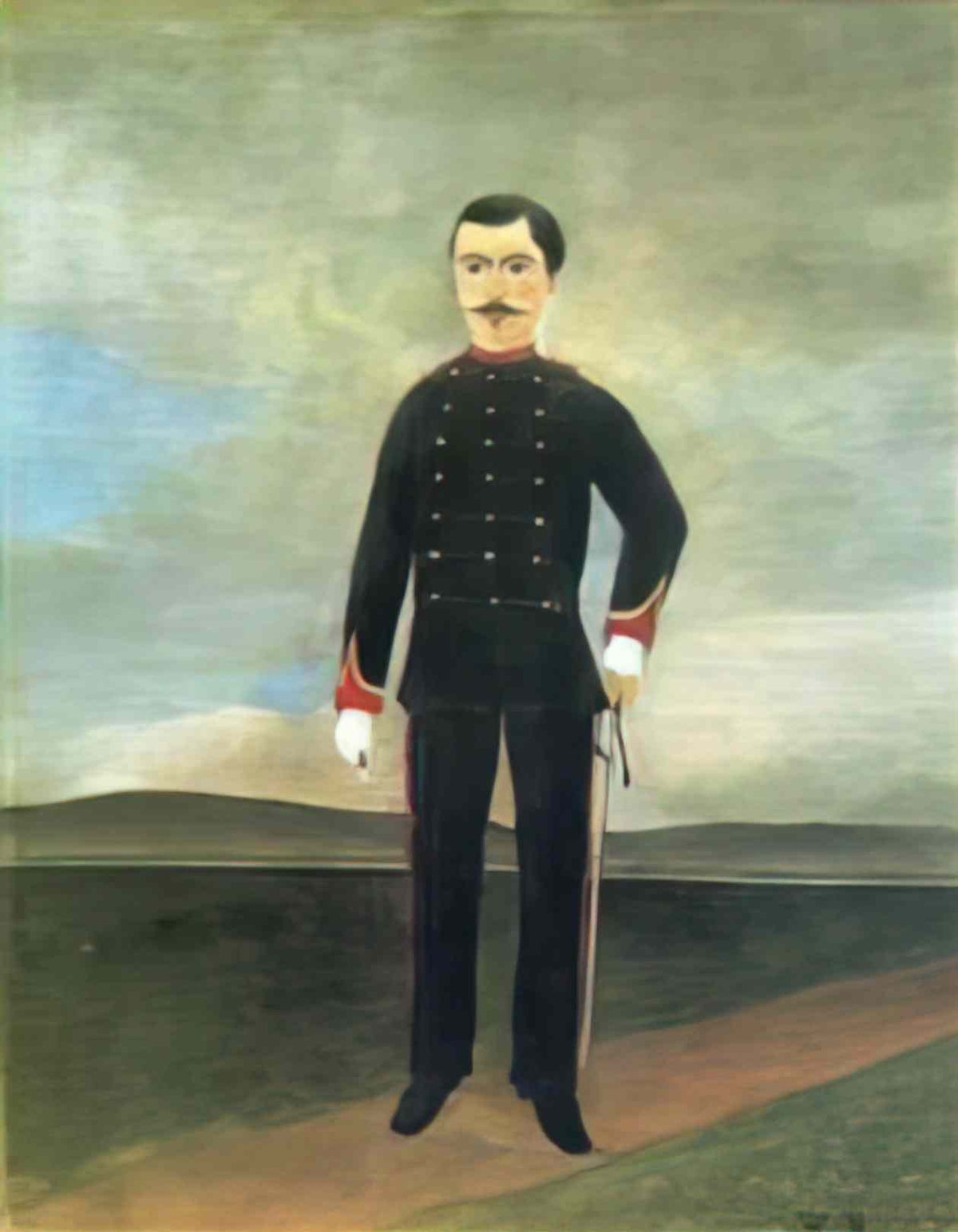 Henri Rousseau marshal des logis frumence biche of the 35th artillery Art A4 Photo Print