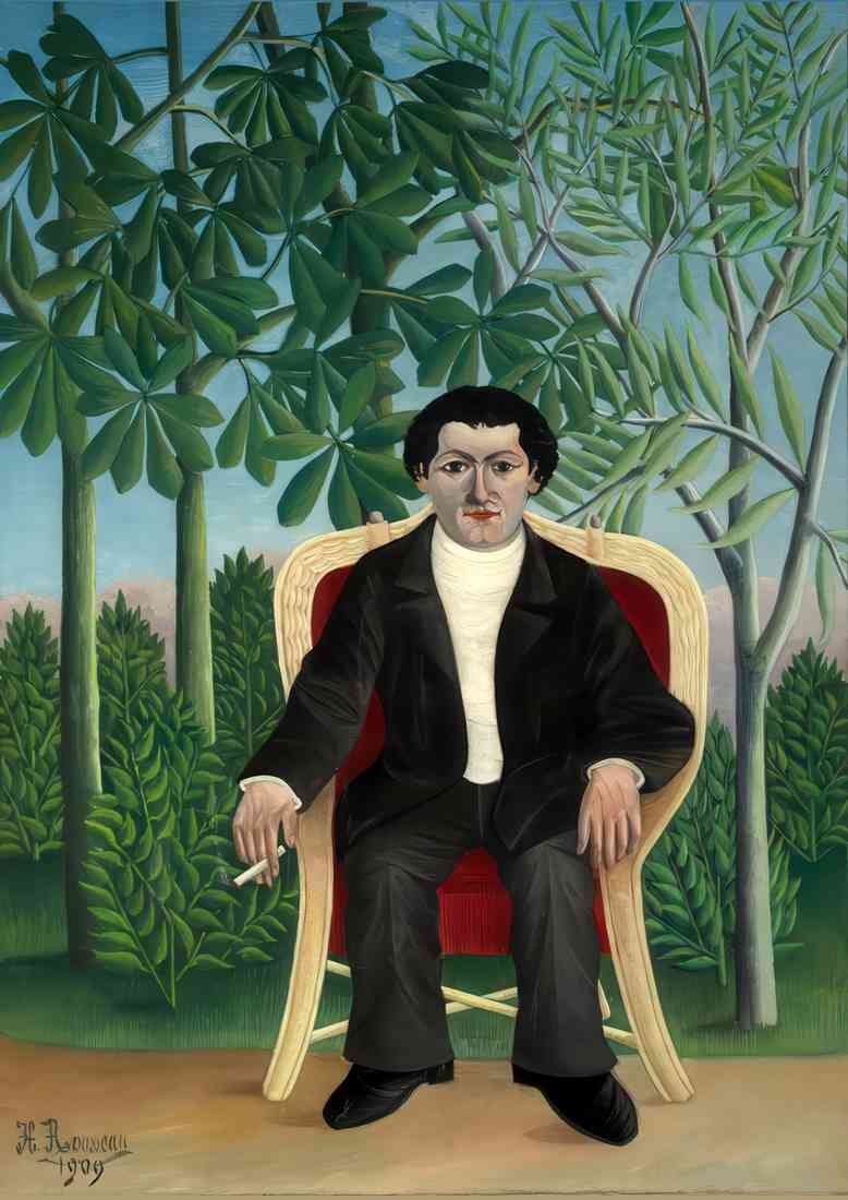 Henri Rousseau portrait of joseph brummer A4 Photo Print