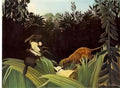 Henri Rousseau scout attacked by a tiger 1904 Art A4 Photo Print
