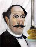 Henri Rousseau self portrait 1900 Art A4 Photo Print