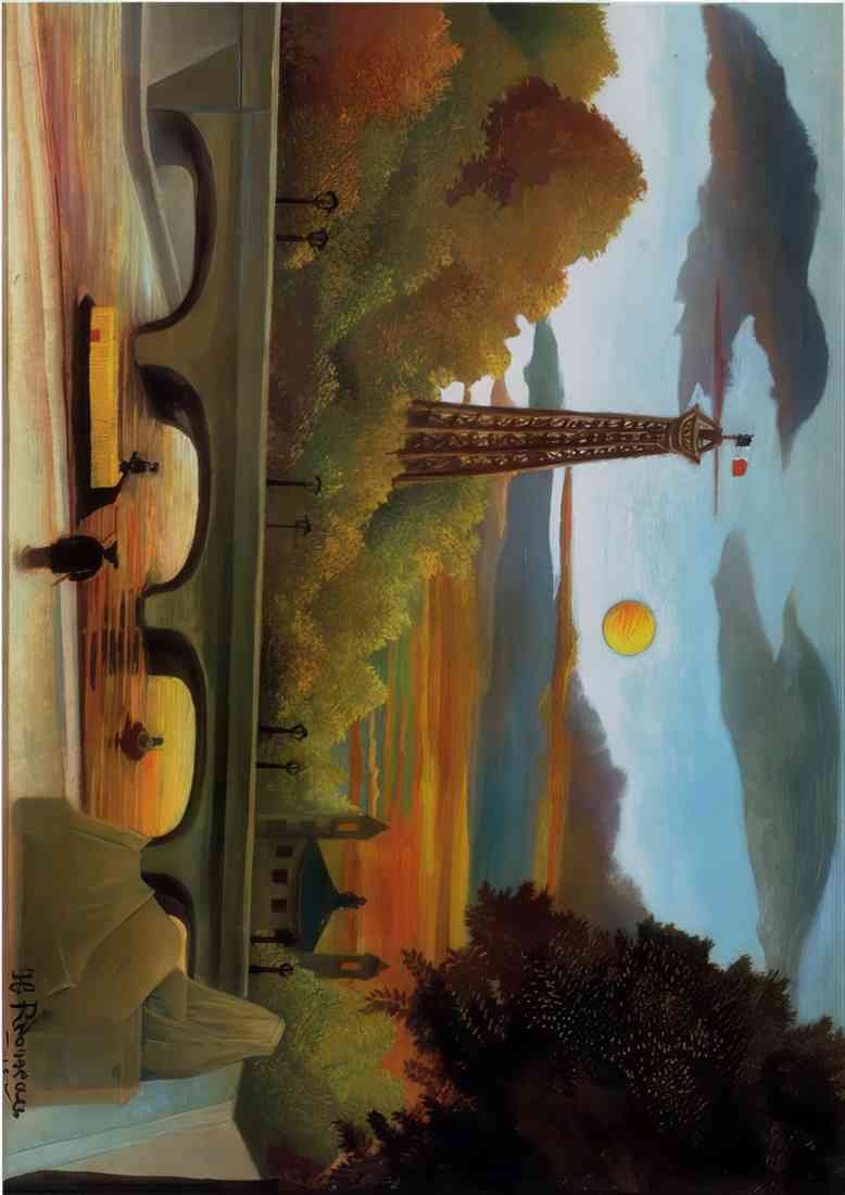 Henri Rousseau the eiffel tower 2 A4 Photo Print