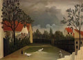 Henri Rousseau the poultry yard 1898 Art A4 Photo Print
