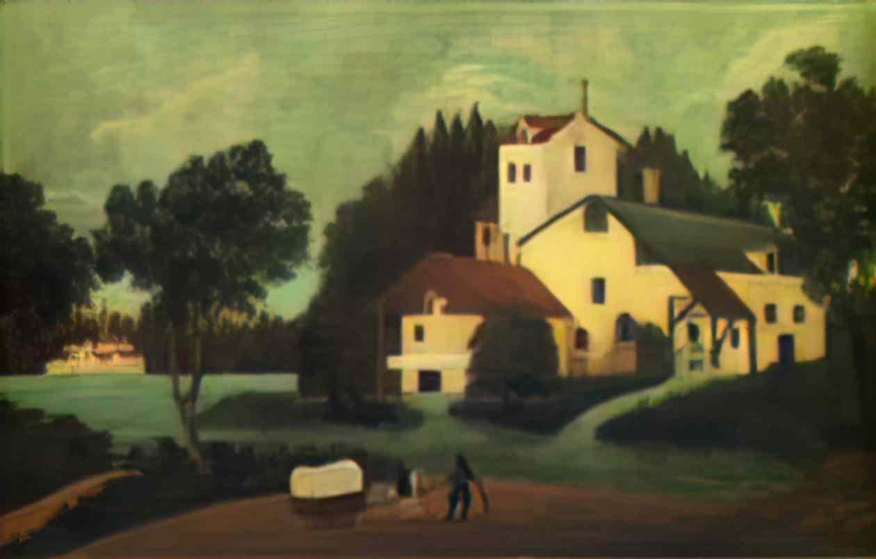 Henri Martin view of labastide du vert below marquayrol Art A4 Photo Print