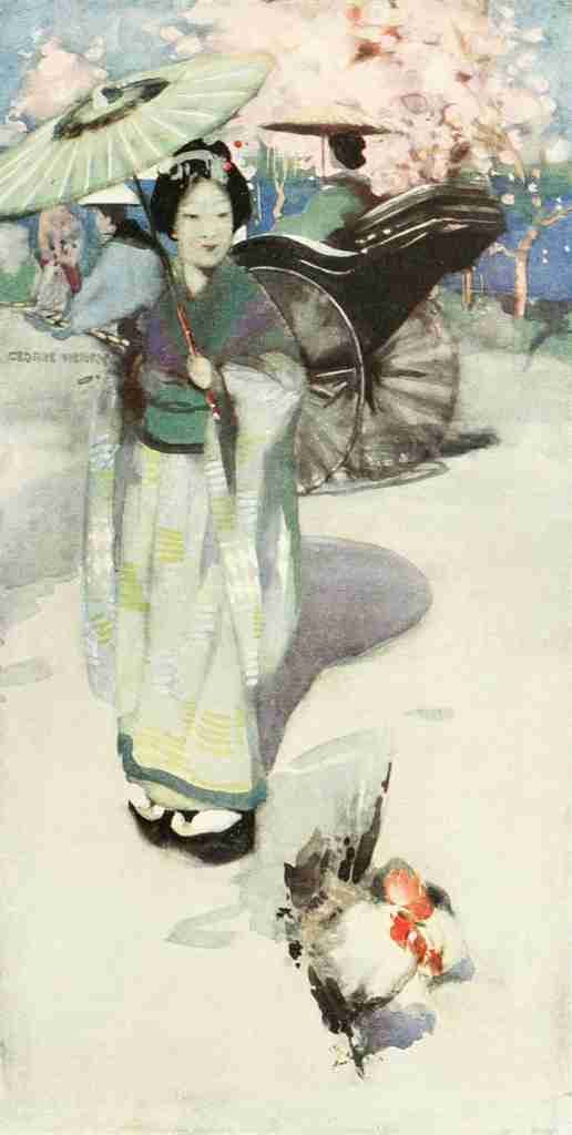 Henry George 1858 1943 The Promenade Tokyo The Studio 1916 A4 Photo Print