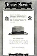 Henry Heath Hats Vintage Retro Advert Poster A4 Photo Print