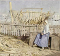Henry Herbert La Thangue the boat builder s yard cancale brittany 188 Art A4 Photo Print
