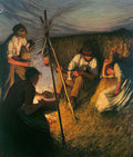 Henry Herbert La Thangue the harvesters supper 1903 Art A4 Photo Print