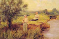 Henry John Yeend King The Rush Gatherers A4 Photo Print