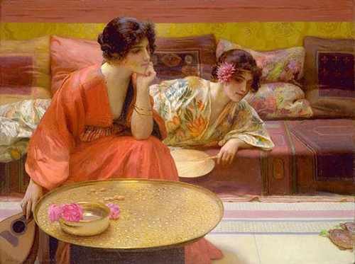Henry Siddons Mowbray Idle Hours A4 Photo Print
