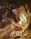 Henryk Siemiradzki by a temple idyll Art A4 Photo Print