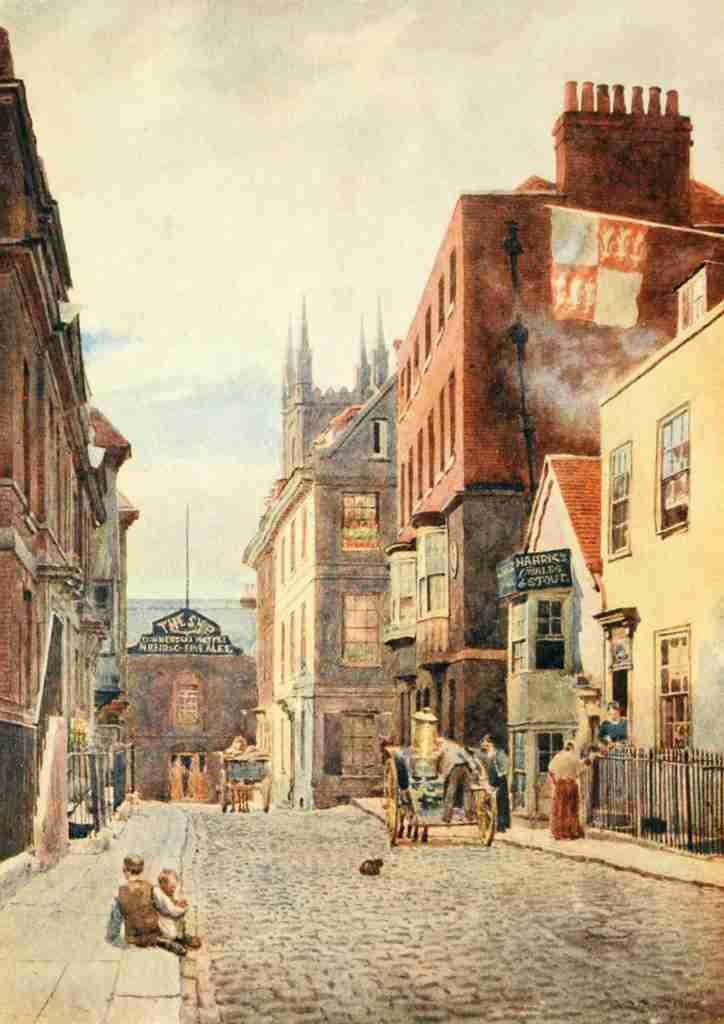 Henton George 1861 1924 Windsor 1908 Church St looking south A4 Photo Print