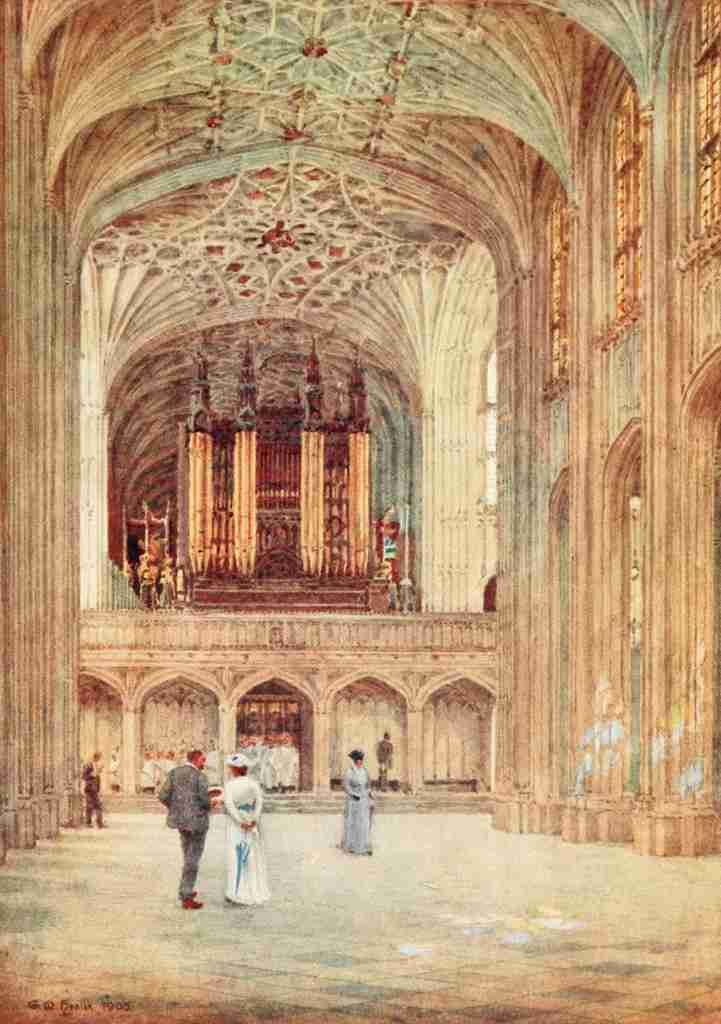 Henton George 1861 1924 Windsor 1908 The Nave of St Georges Chapel A4 Photo Print